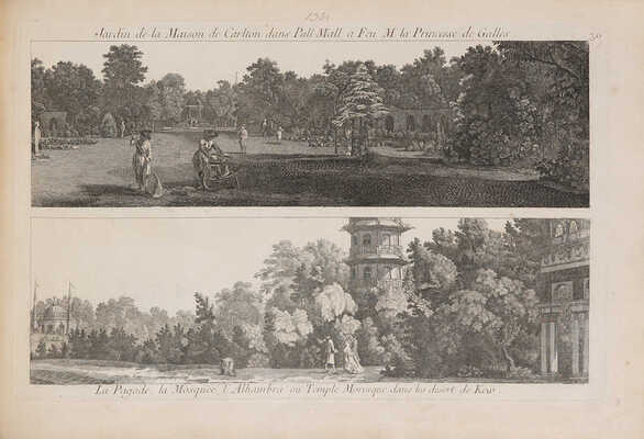 [Сады англо-китайского стиля]. Le Rouge, George Louis. Jardins Anglo-Chinois a la Mode. Paris: Le Rouge 1776-1788. 